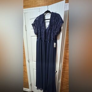 torrid Navy Lace & Sequin Wedding Dress